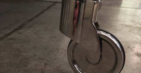 колеса из нерж стали для технической мебели